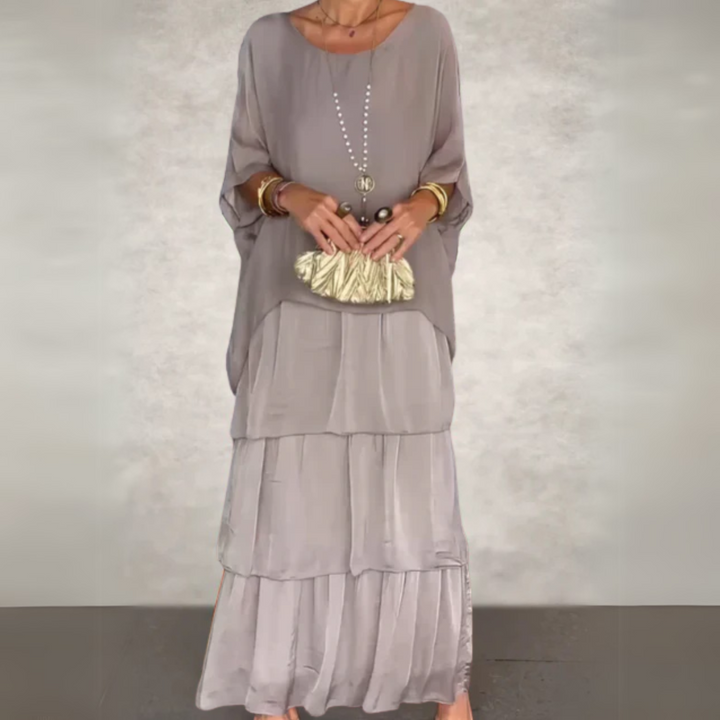 Batwing Sleeve Maxi Dress – Women's Casual Dress | Lorena
