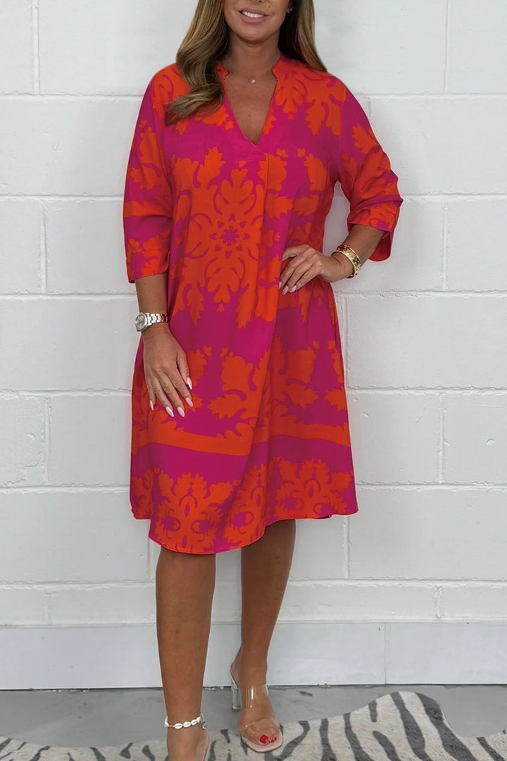Printed Maxi Dress – Women's Casual Vacation Dress | Isadora