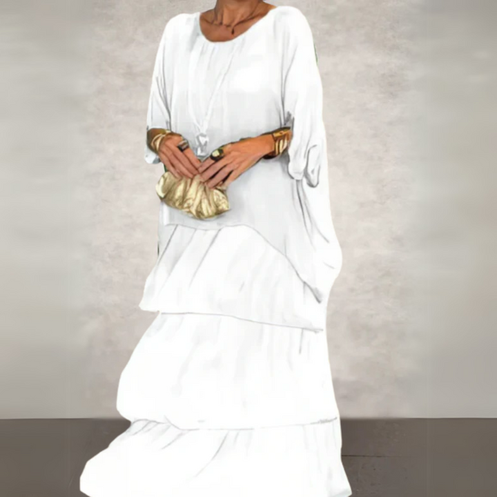Batwing Sleeve Maxi Dress – Women's Casual Dress | Lorena