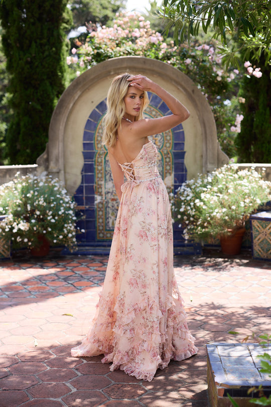 Printed Maxi Dress – Women's Elegant Dress | Seraphina