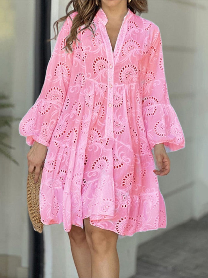 Balloon Sleeve Mini Dress – Women's Casual Dress | Amara