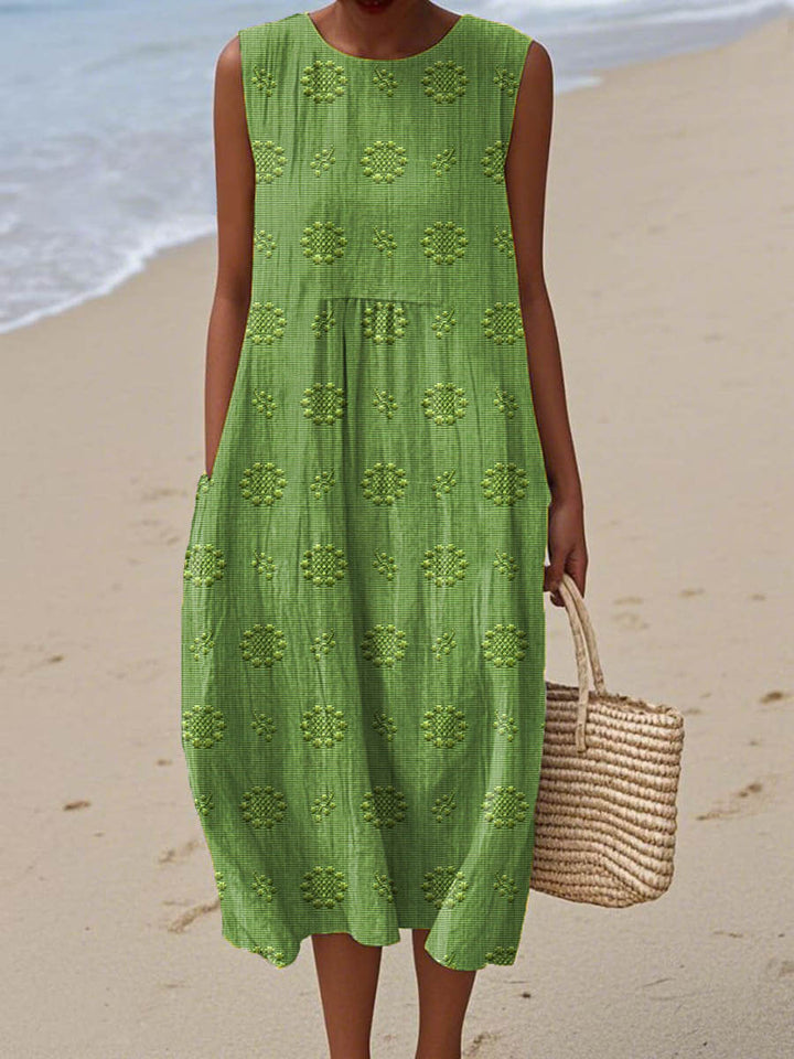 Sleeveless Midi Dress – Women's Casual Dress | Seraphina