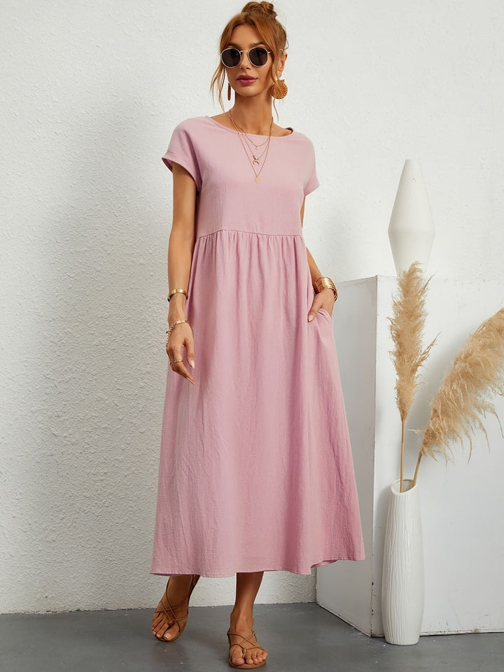 Smocked Maxi Dress – Women's Casual Summer Dress | Camille
