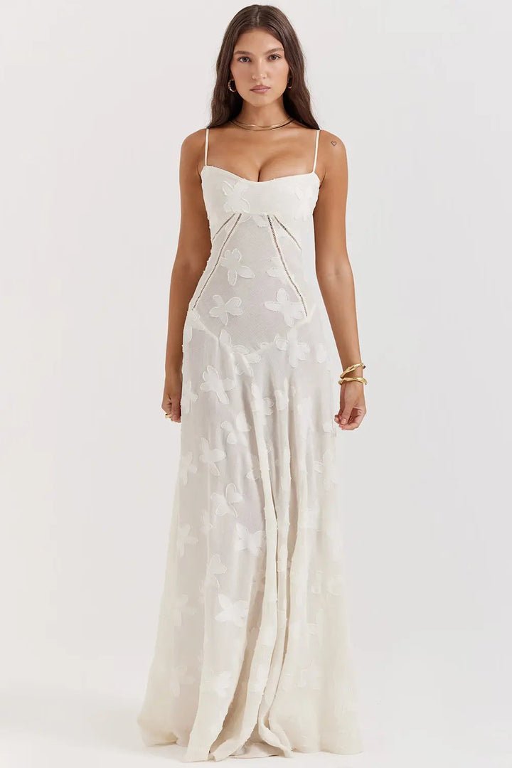 Open Back Maxi Dress – Women's Elegant Dress | Seraphina