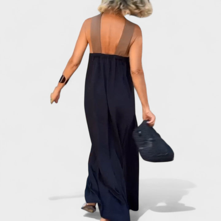 Halter Cross Neck Maxi Dress – Women's Casual Summer Dress | Celeste