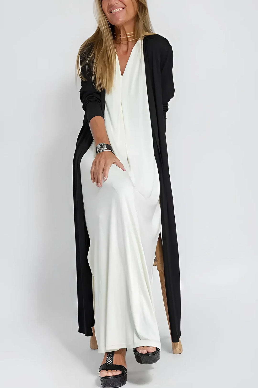 Draped Maxi Dress – Women's Casual Dress | Seraphina