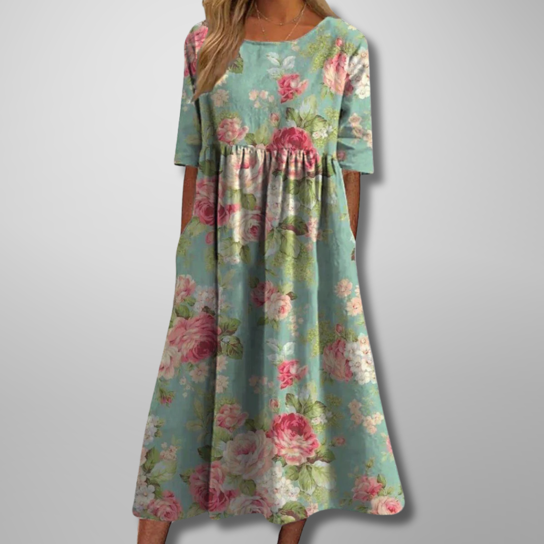 Floral Maxi Dress – Women's Casual Summer Dress | Amara