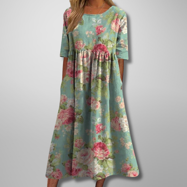 Floral Maxi Dress – Women's Casual Summer Dress | Amara