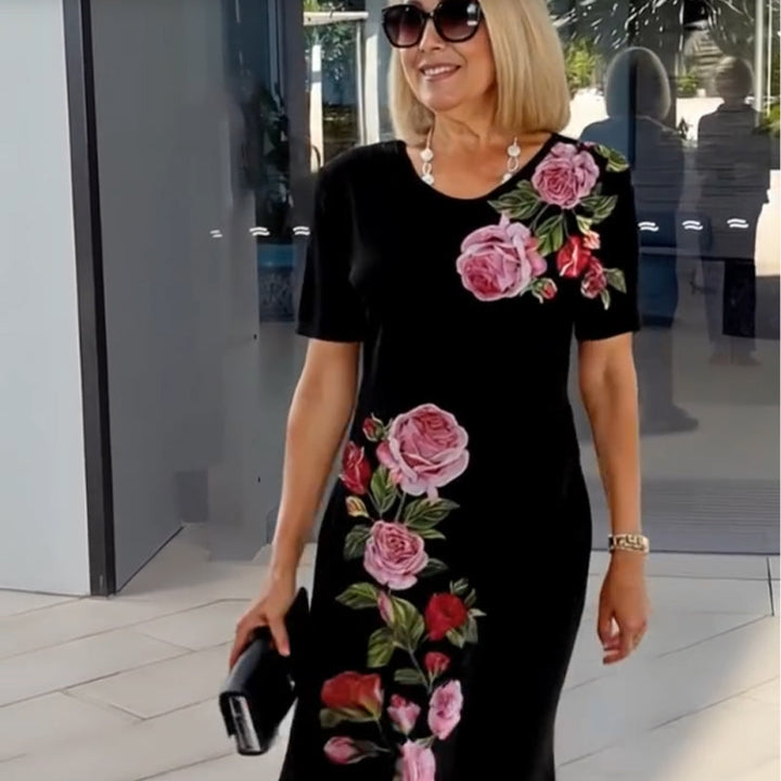 Floral Fitted Maxi Dress – Women's Elegant Dress | Seraphina