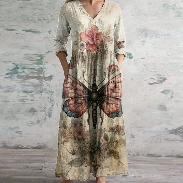Patchwork Floral Maxi Dress – Women's Casual Summer Dress | Seraphina