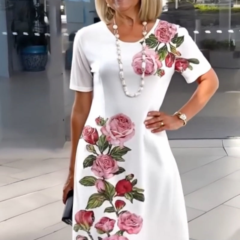 Floral Fitted Maxi Dress – Women's Elegant Dress | Seraphina