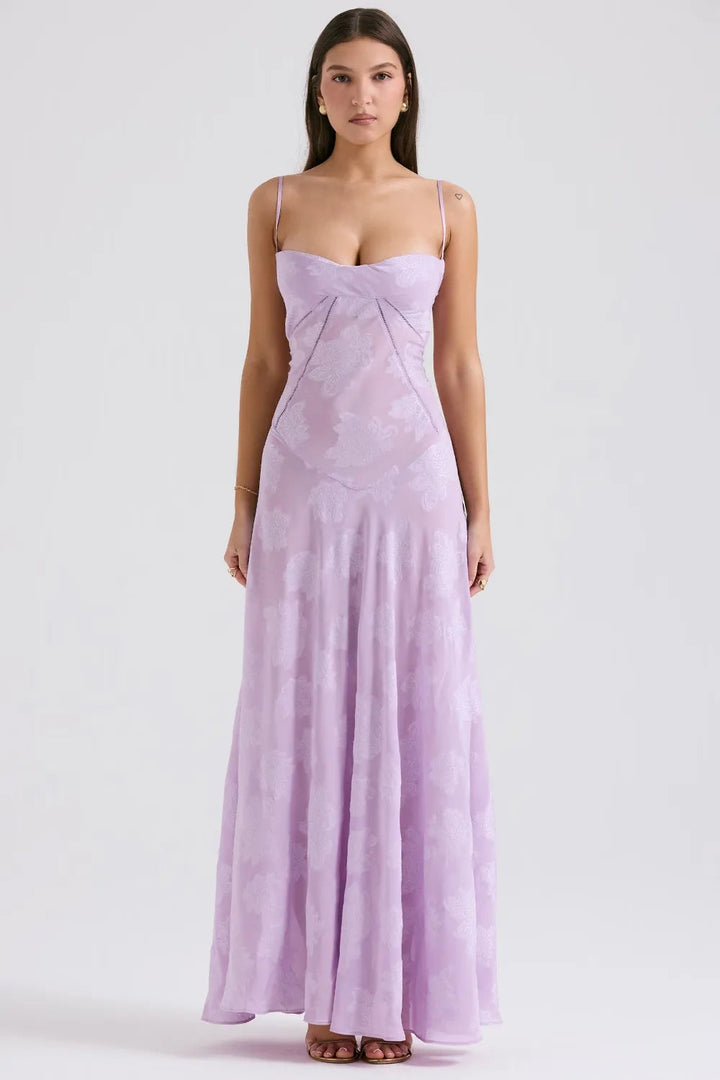 Open Back Maxi Dress – Women's Elegant Dress | Seraphina