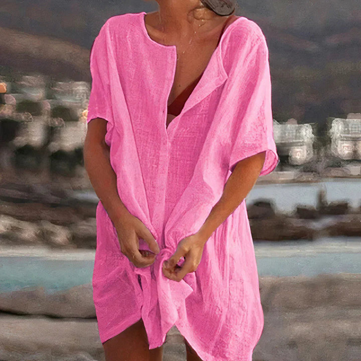 Shirt Dress – Women's Casual Beach Dress | Sienna