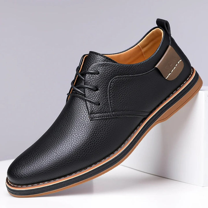 Men's Genuine Leather Orthopedic Sneakers | Savoni