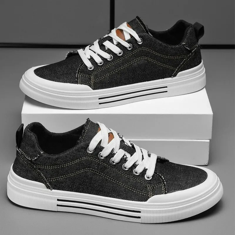 Denim Low-Top Sneakers – Men's Casual Shoes | Arden