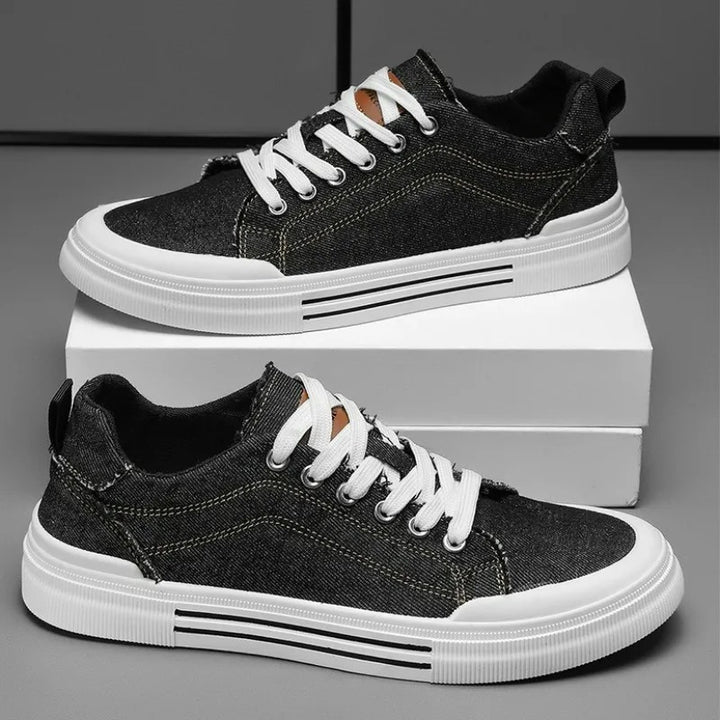Denim Low-Top Sneakers – Men's Casual Shoes | Arden