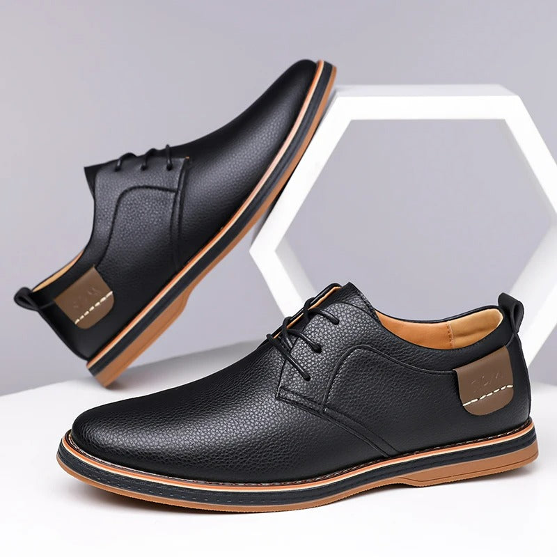 Men's Genuine Leather Orthopedic Sneakers | Savoni