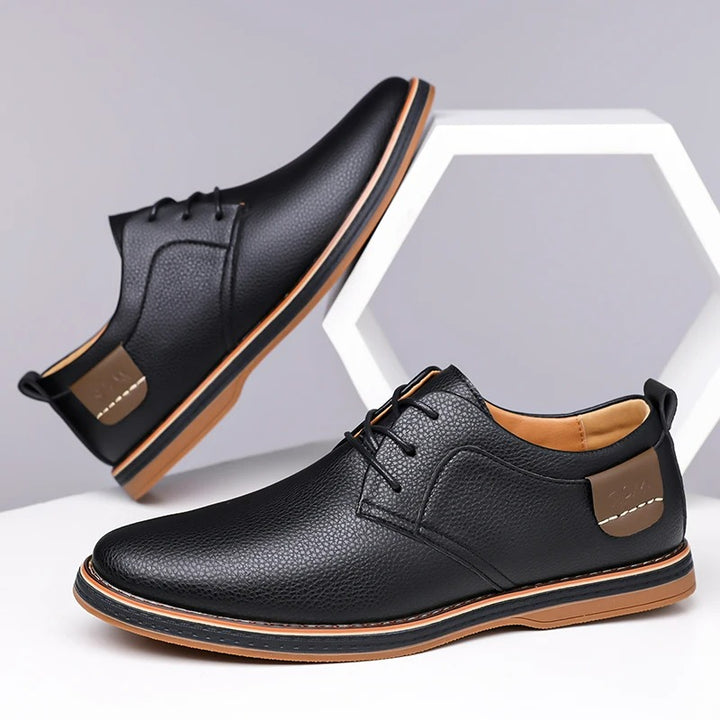 Men's Genuine Leather Orthopedic Sneakers | Savoni