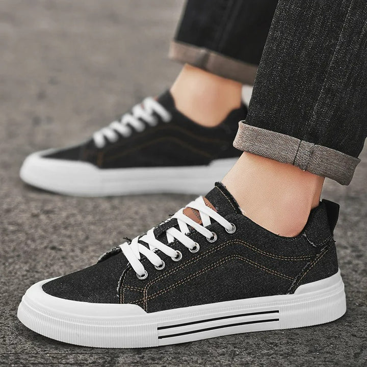 Denim Low-Top Sneakers – Men's Casual Shoes | Arden