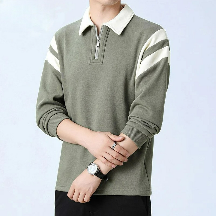 Quarter-Zip Pullover – Men's Cotton Blend Sweater | Verano