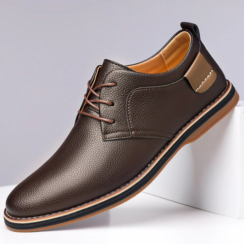 Men's Genuine Leather Orthopedic Sneakers | Savoni
