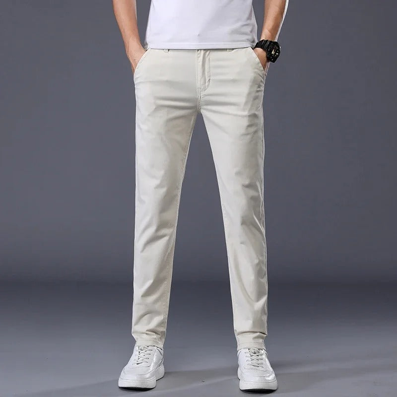 Slim Fit Trousers – Men's Cotton Dress Pants | Savoni